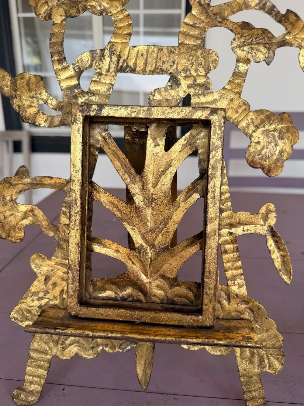 Metal Easel Style Picture Frame